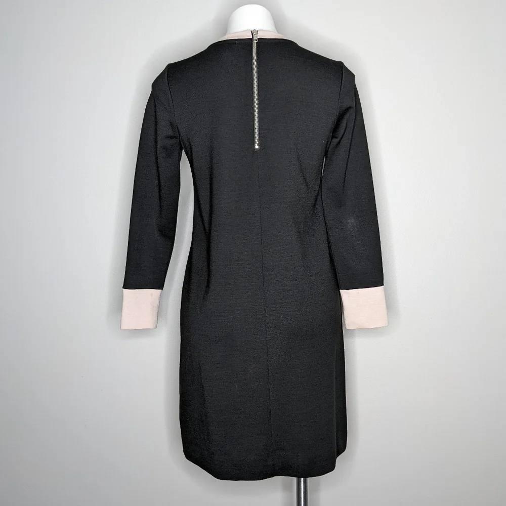 ✨3/$15 J. Crew grey pink wool blend sheath dress 4